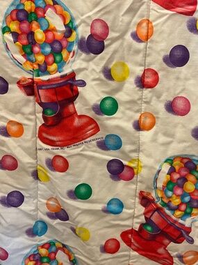 Vintage 1987 Lisa  Frank Gumball Graphics Twin Size Comforter Lisa frank bedding